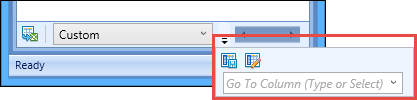 Grid toolbar drop-down